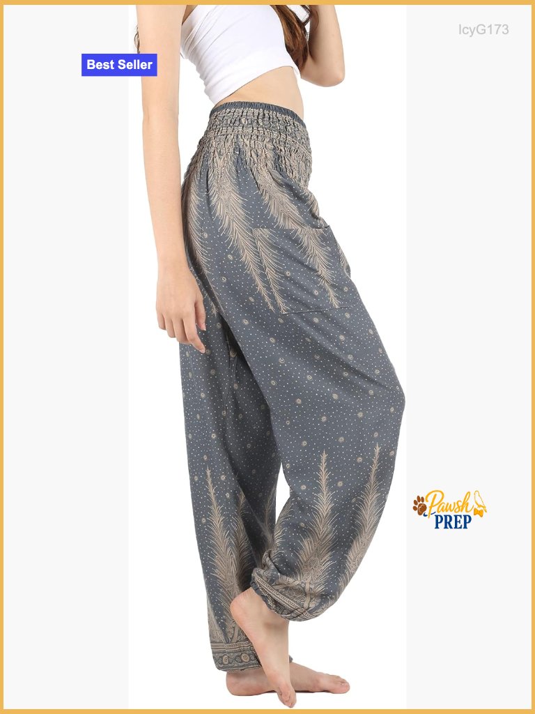 Flowy Harem Pants With Pockets Yoga Travel